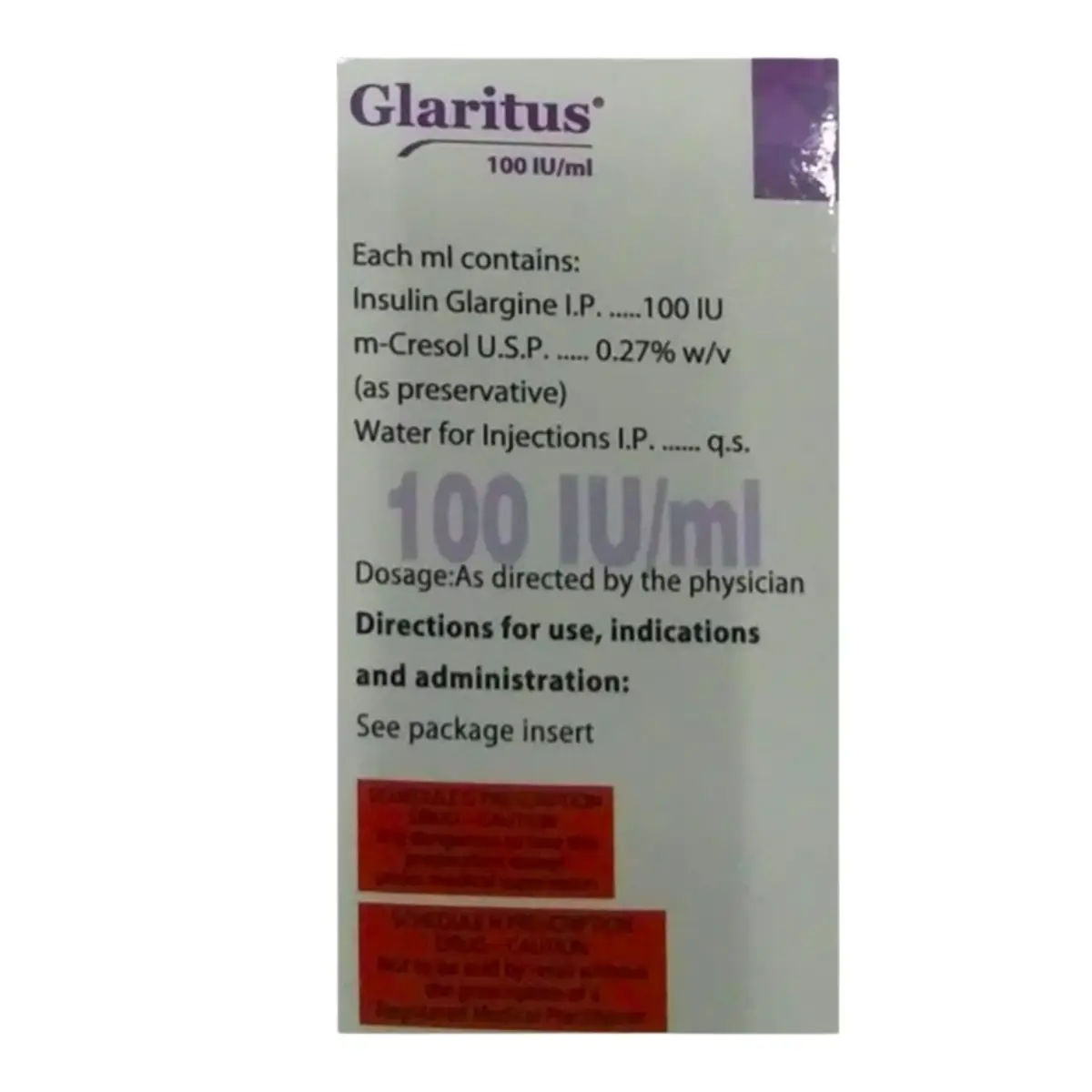 GLARITUS (Insulin Glargine (100IU/ml)) - Image 2