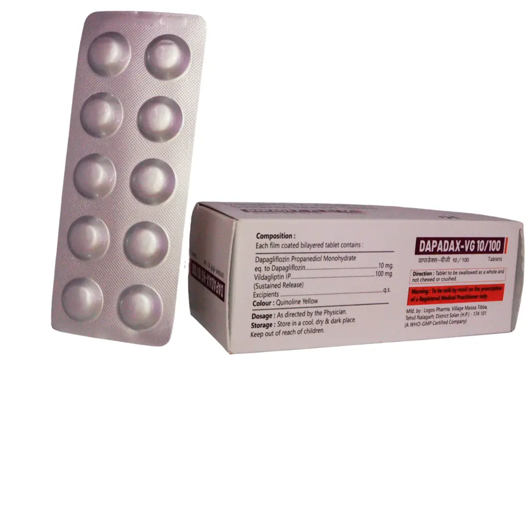 DAPADAX VG 10/100 (Dapagliflozin (10mg) + Vildagliptin (100mg)) - Image 2