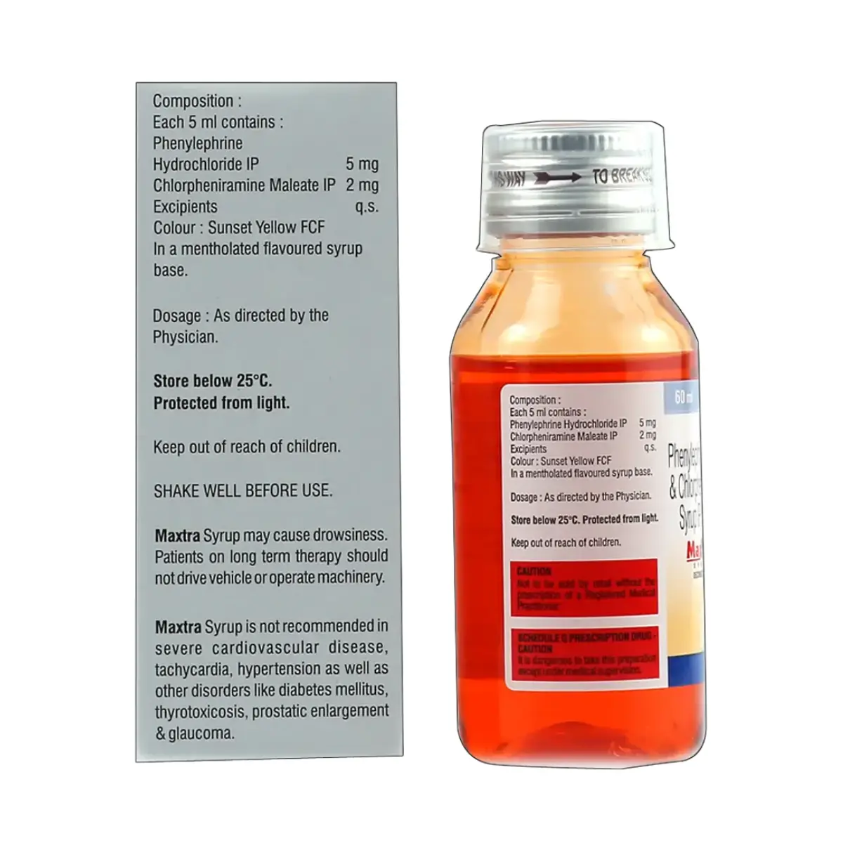 MAXTRA (Chlorpheniramine Maleate (2mg/5ml) + Phenylephrine (5mg/5ml)) - Image 2