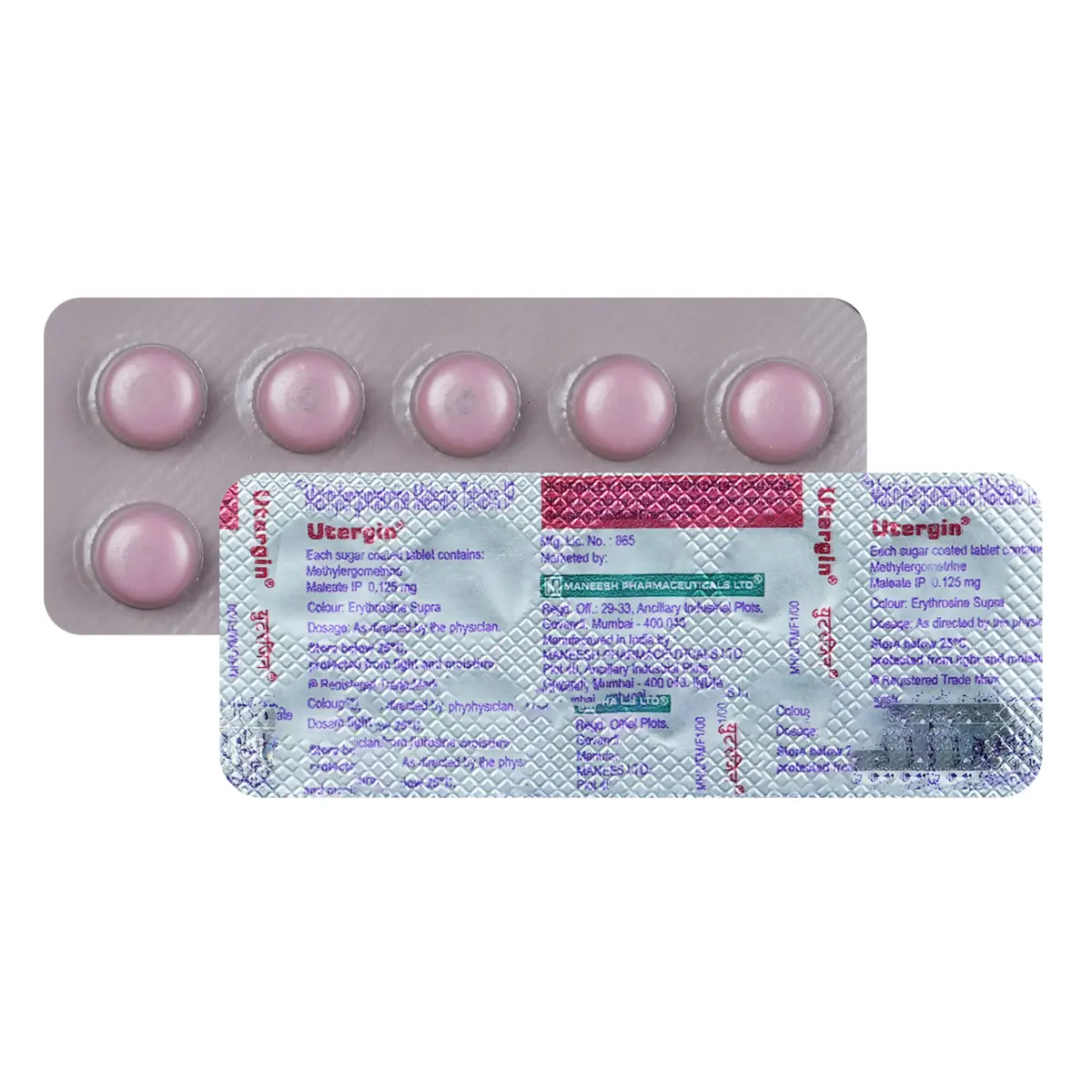 UTERGIN (Methylergometrine (0.125mg))