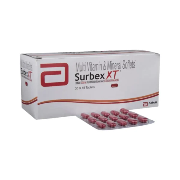 Subrex Back SURBEX XT (Vitamin B6 (Pyridoxine HCL) Nicotinamide Vitamin B12 ...
