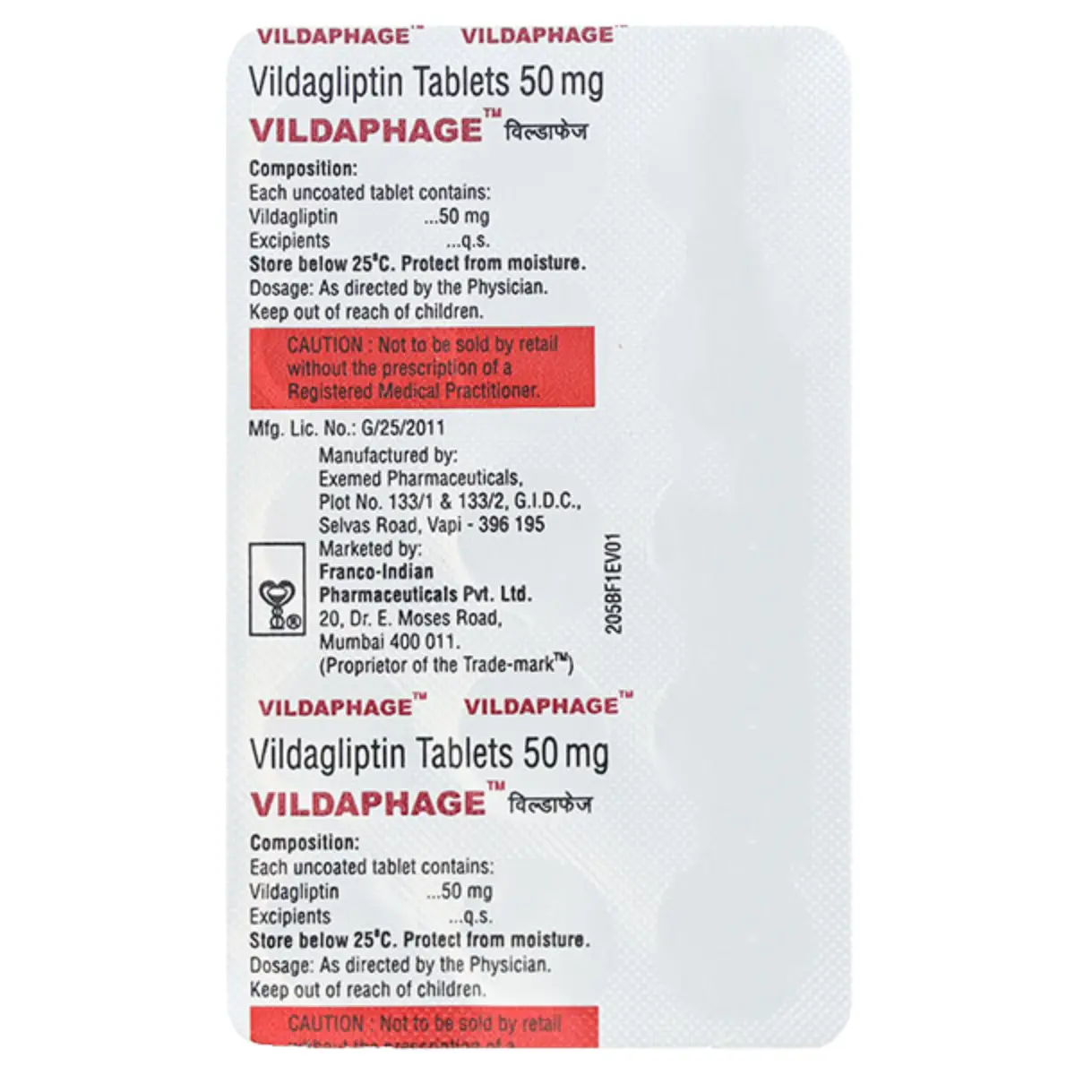 VILDAPHAGE 50