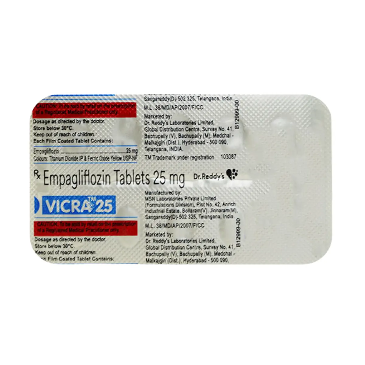 VICRA 25 MG (Empagliflozin (25mg))
