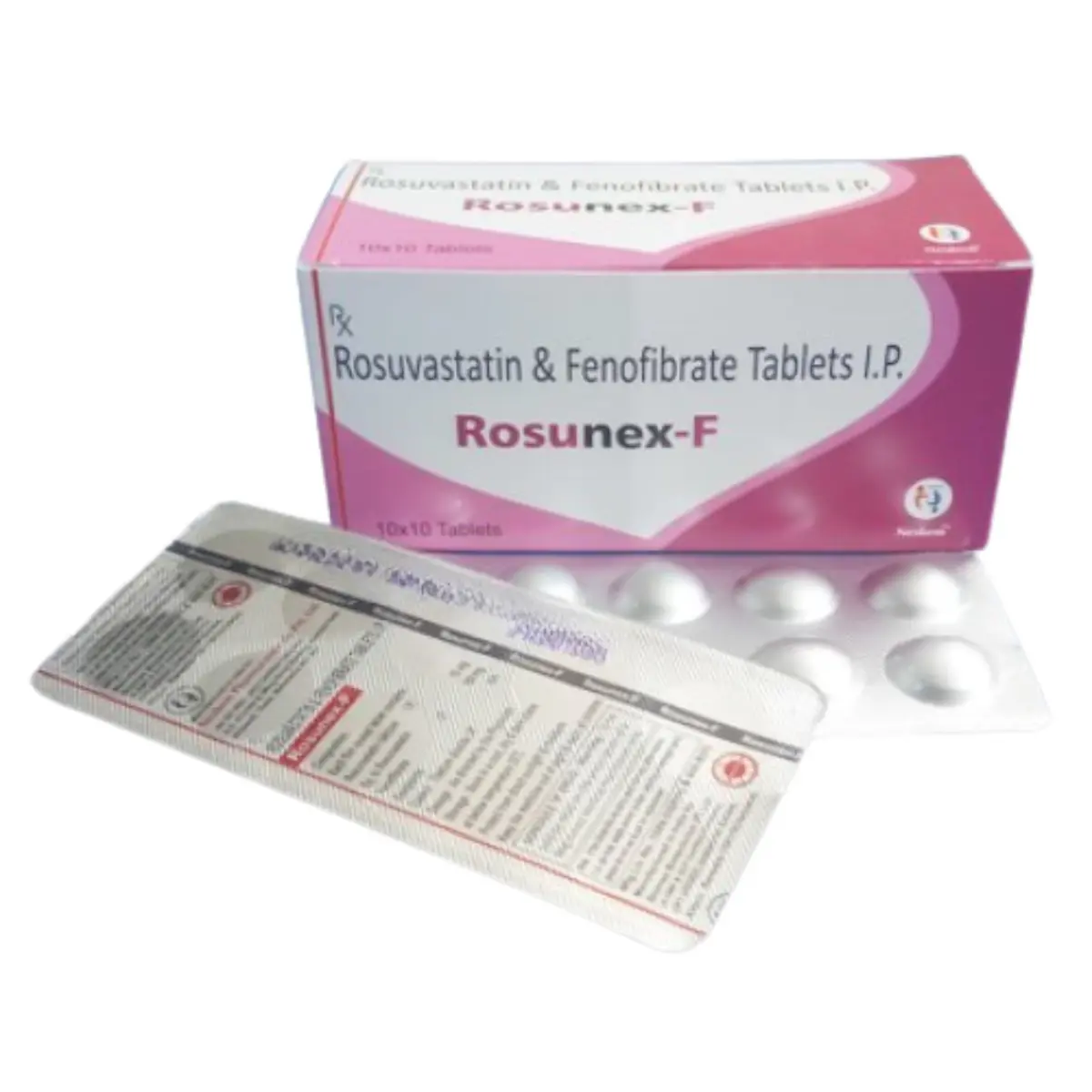 ROSUNEX F 10 (Fenofibrate (160mg) + Rosuvastatin (10mg))