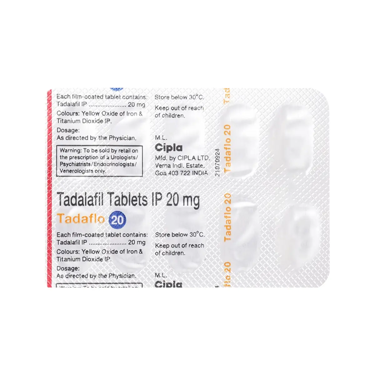 TADAFLO 20 (Tadalafil (20mg)) - Image 2