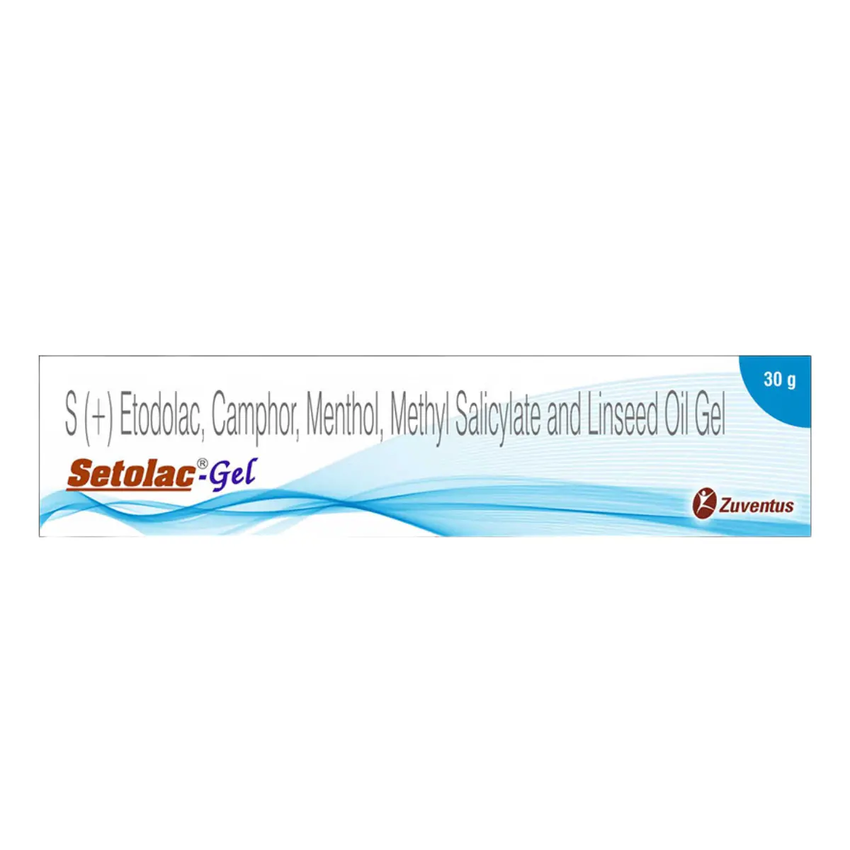 SETOLAC (S-Etodolac (5% w/w) + Camphor (4% w/w) + Menthol (10% w/w) + Methyl Salicylate (5% w/w) + Linseed Oil (3% w/w))