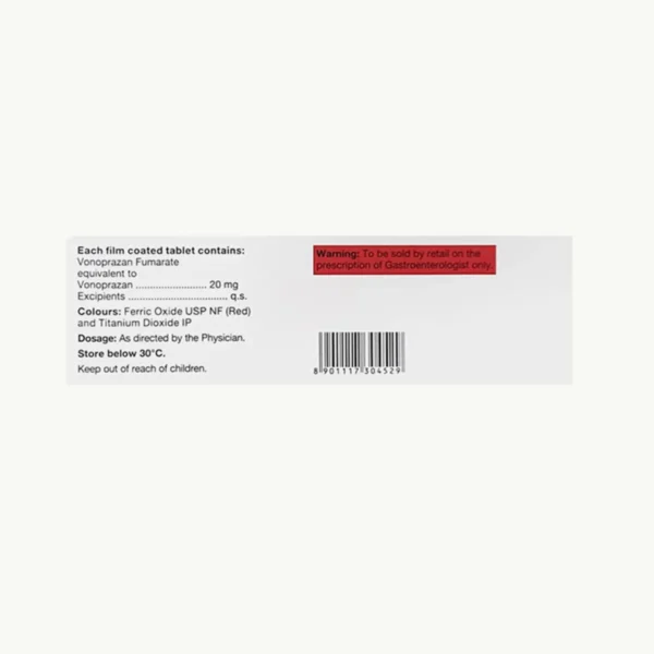 CIVONO 20 MG (Vonoprazan (20mg)) - Nirman Bio Pharma