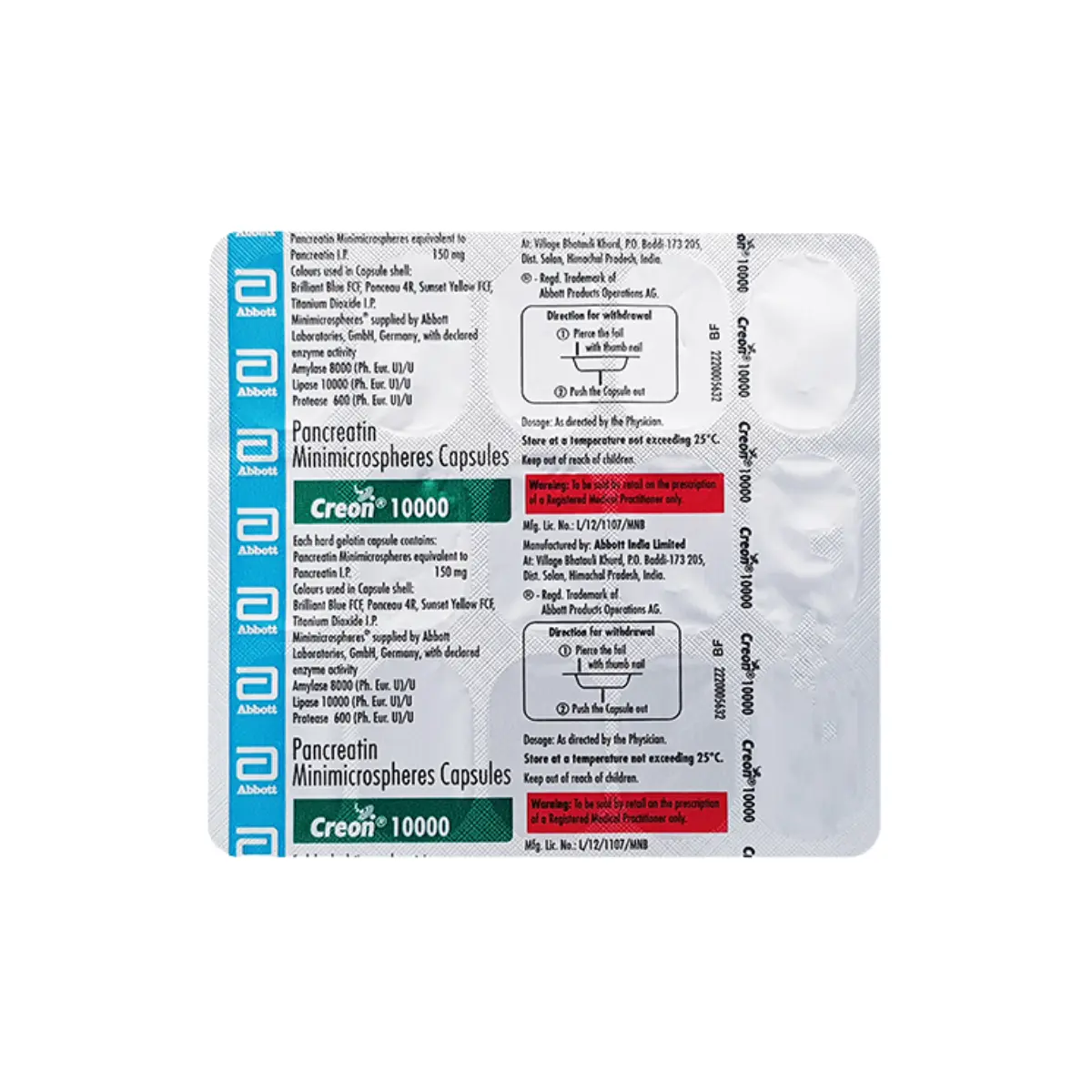 CREON 10000MG (Pancreatin (150mg))