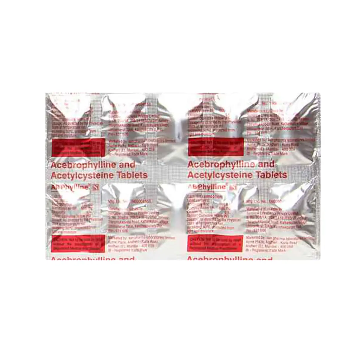 AB PHYLLINE N (Acebrophylline (100mg) + Acetylcysteine (600mg)) - Image 2