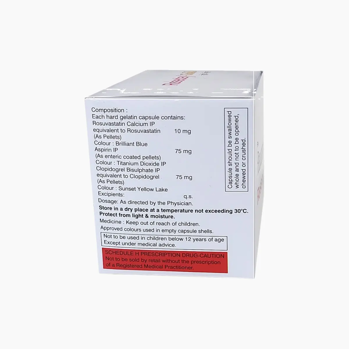 ROSEDAY GOLD 10 (Aspirin (75mg) + Rosuvastatin (10mg) + Clopidogrel (75mg)) - Image 2