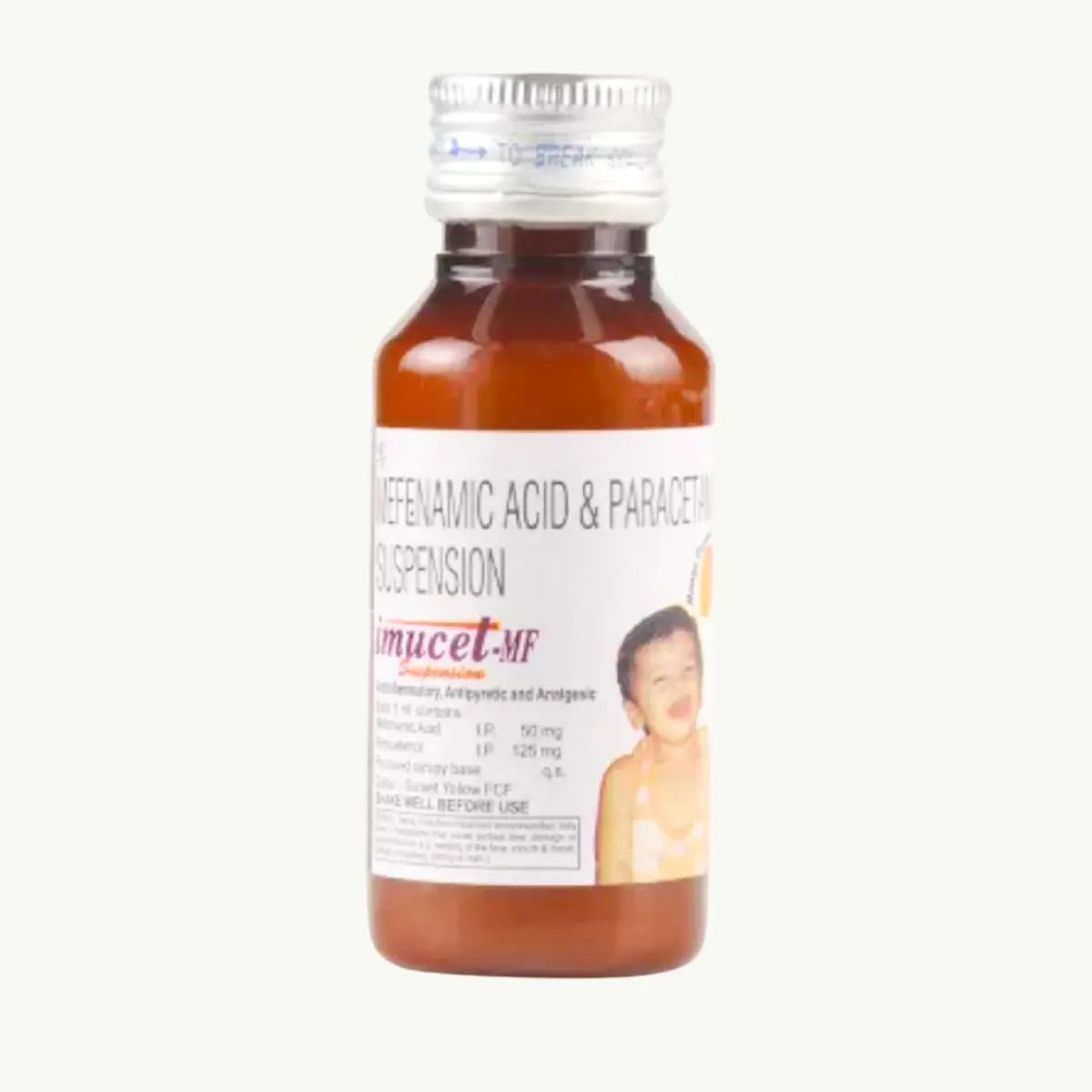 NIMUCET MF (Mefenamic Acid (50mg/5ml) + Paracetamol (125mg/5ml)) - Image 2