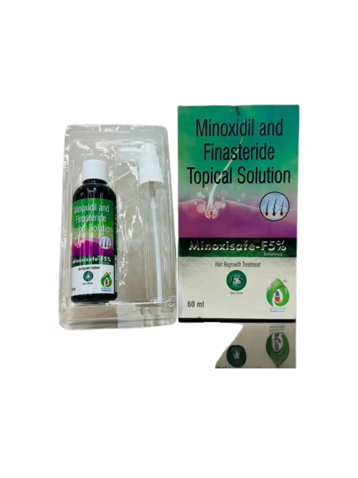 MINOXISAFE F5% (Minoxidil (5% w/v) + Finasteride (0.1% w/v))