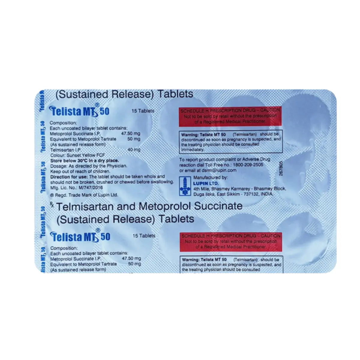 TELISTA MT 50 MG