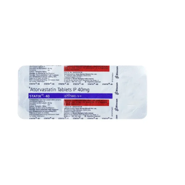 Statix 40 STATIX F (Atorvastatin (10mg) + Fenofibrate (160mg)) - Nirman Bio Pharma