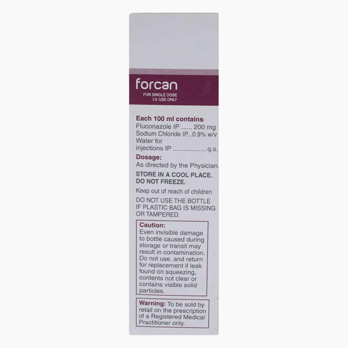FORCAN (Fluconazole (200mg/100ml)) - Image 2