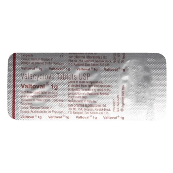 VALTOVAL (Valacyclovir (1000mg)) - Nirman Bio Pharma