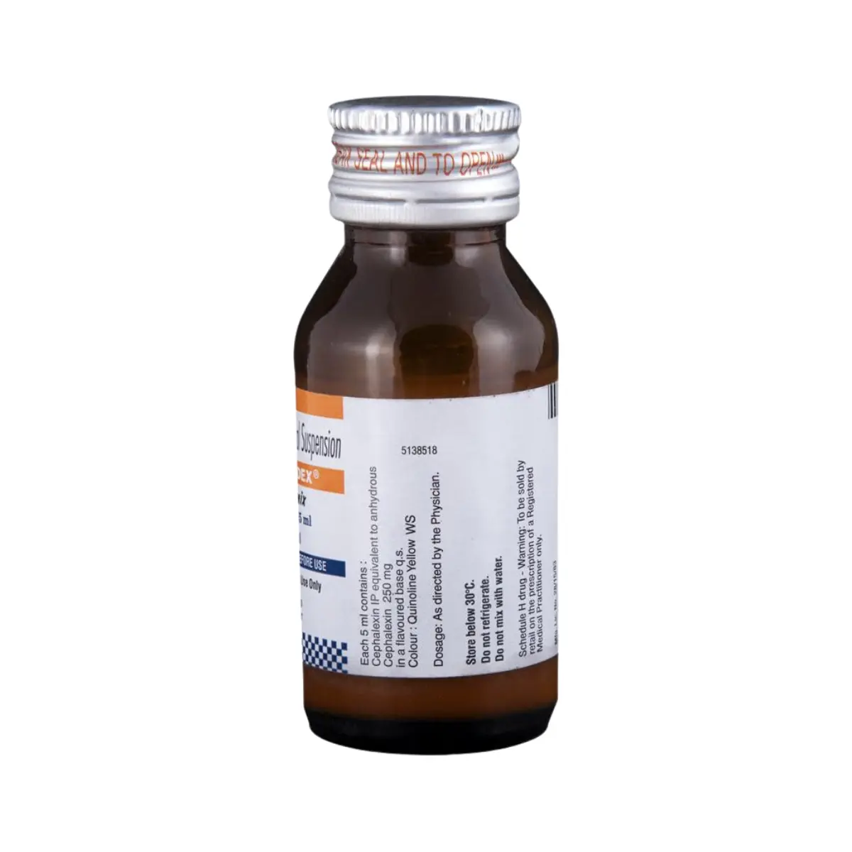 SPORIDEX 125MG (Cefalexin (125mg/5ml)) - Image 2