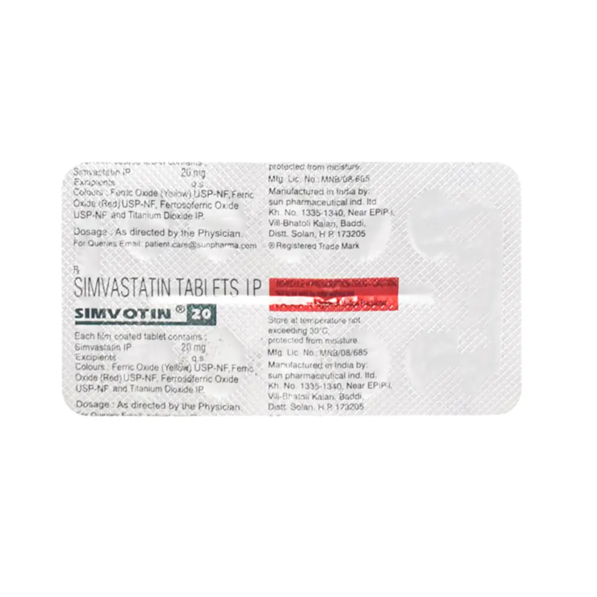 SIMVOTIN 20MG