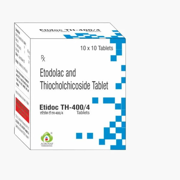 ETIDOC TH 400/4 (Etodolac (400mg) + Thiocolchicoside (4mg))