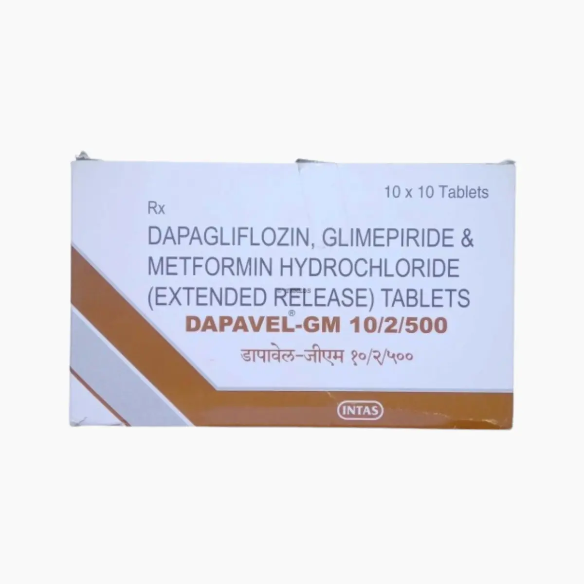 DAPAVEL GM 10/2/1000MG (Dapagliflozin (10mg) + Glimepiride (2mg) + Metformin (1000mg))