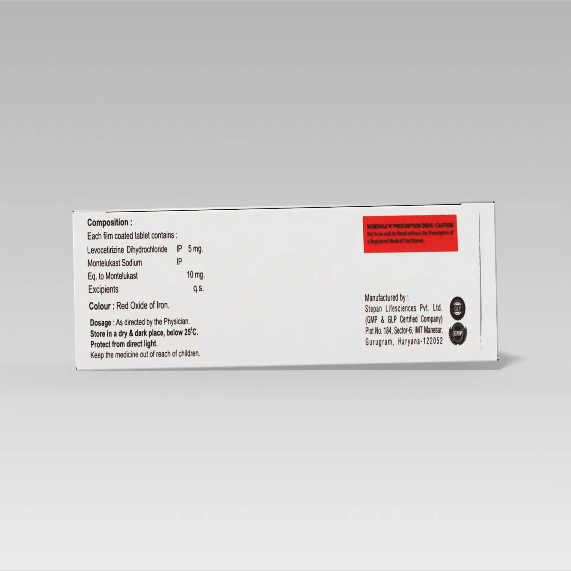 NB BIOMONT L (Levocetirizine (5mg) + Montelukast (10mg)) - Image 2