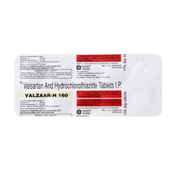 VALZAAR H 160 MG (Valsartan (160mg) + Hydrochlorothiazide (12.5mg))