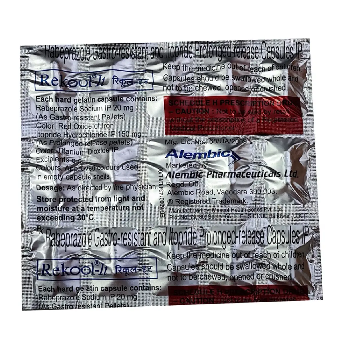 REKOOL IT (Rabeprazole (20mg) + Itopride (150mg)) - Image 2