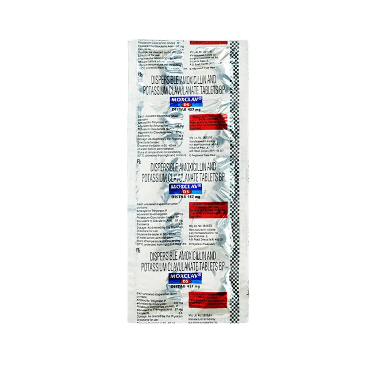 MOXCLAV DS457 MG (Amoxycillin (400mg) + Clavulanic Acid (57mg))